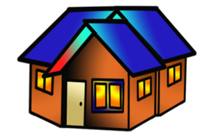 design logo house, home and place for stay png