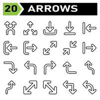 Arrows icon set include arrow, arrows, right, direction, arrow right, up, arrow up, down, arrow down, left, arrow left, transfer, exchange, sync, refresh, synchronize, rotate vector