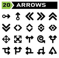 Arrows icon set include arrow, arrows, right, direction, arrow right, up, arrow up, down, arrow down, left, arrow left, transfer, exchange, sync, refresh, synchronize, rotate vector