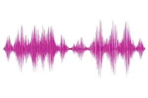 multicolored sound waves vector