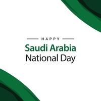 Saudi arabia independence day banner design template vector