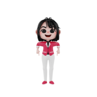 illustration d'affaires de personnage de rendu 3d png