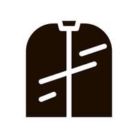 traje de servicio de lavandería para cubrir el icono de la línea vectorial vector