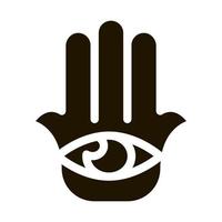 All-Seeing Eye Icon Vector Glyph Illustration