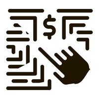 ilustración de glifo de vector de icono de innovación para hacer dinero