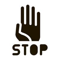 stop bullying icon Vector Glyph Illustration