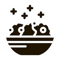 porridge dish icon Vector Glyph Illustration