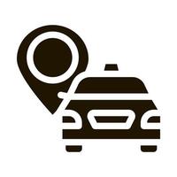 Taxi Destination Icon Vector Illustration