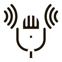 Sound Microphone Voice Control Icon Vector Illustration