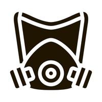 máscara protectora icono vector glifo ilustración