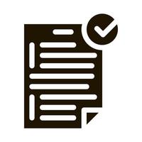 Agreement Icon Vector Glyph Illustration