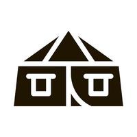 Tourist Tent Icon Vector Glyph Illustration