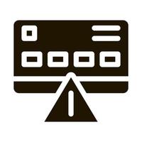 Credit Card Hacking Icon Vector Glyph Illustration