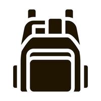 Human Shop Backpack Icon Vector Glyph Illustration