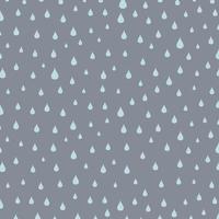 Strong rain in the grey sky. A vector illustration