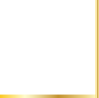 gold line border frame decoration png