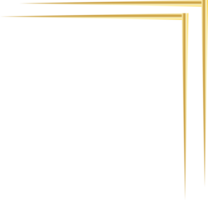 décoration de cadre de bordure de ligne d'or png