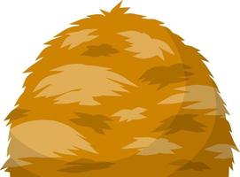 Sheaf of wheat ears. Rural crop. Autumn rustic element. Cartoon flat illustration. Bunch of harvest haystack vector