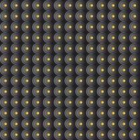 Luxury Circles Background Seamless Pattern in Black and Gold Gradient vector