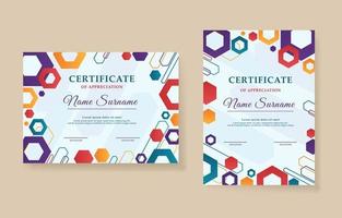 Gradient Modern CertificateTemplate vector