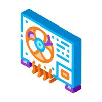 Working Conditioner System isometric icon vector illustration