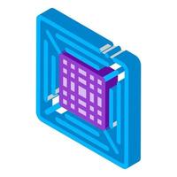 Office Climate Conditioner isometric icon vector illustration