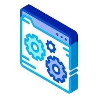 Fixing File Coding System isometric icon vector illustration