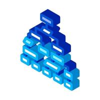 Structure Computer System isometric icon vector illustration