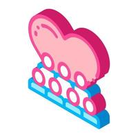 Volunteers Support Love isometric icon vector illustration