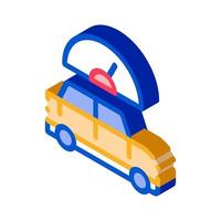 Car Speedometer isometric icon vector illustration