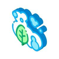 Smoke Plant isometric icon vector illustration