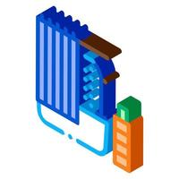 Bathroom isometric icon vector illustration