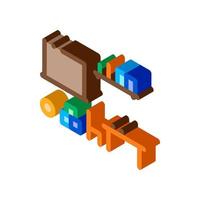 Children Room isometric icon vector illustration