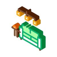 Living Room isometric icon vector illustration