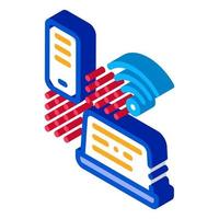 Wi-Fi Network Spreads isometric icon vector illustration