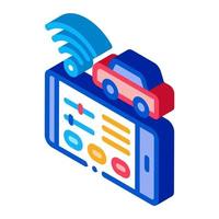 Geolocation Machines via Wi-Fi isometric icon vector illustration