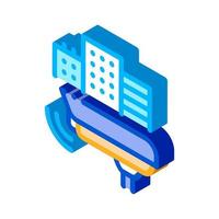 CCTV isometric icon vector illustration