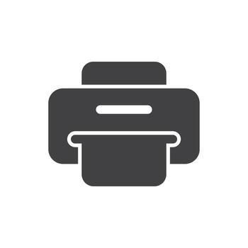 printer icon solid vector