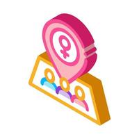 Gps Mark Location isometric icon vector illustration