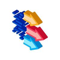 Speed Arrows isometric icon vector illustration