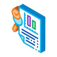 File Infographic Research isometric icon vector illustration