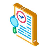 Bird Document List Research Icon Thin Line Vector