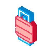 Metallic Barrel isometric icon vector illustration