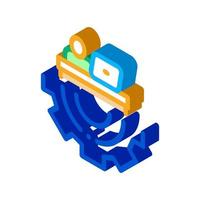 Developer Gear isometric icon vector illustration