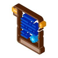 Vintage Scroll isometric icon vector illustration