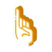 Hand Gesture Isometric Icon Vector Illustration