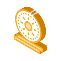 Golden Coins Isometric Icon Vector Illustration