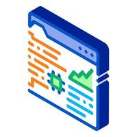 robotic process automation isometric icon vector illustration