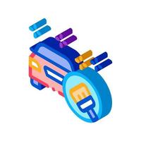 perfect cleaning machine isometric icon vector illustration