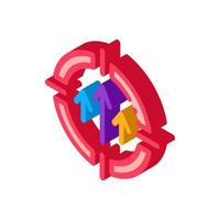 personal goals isometric icon vector illustration